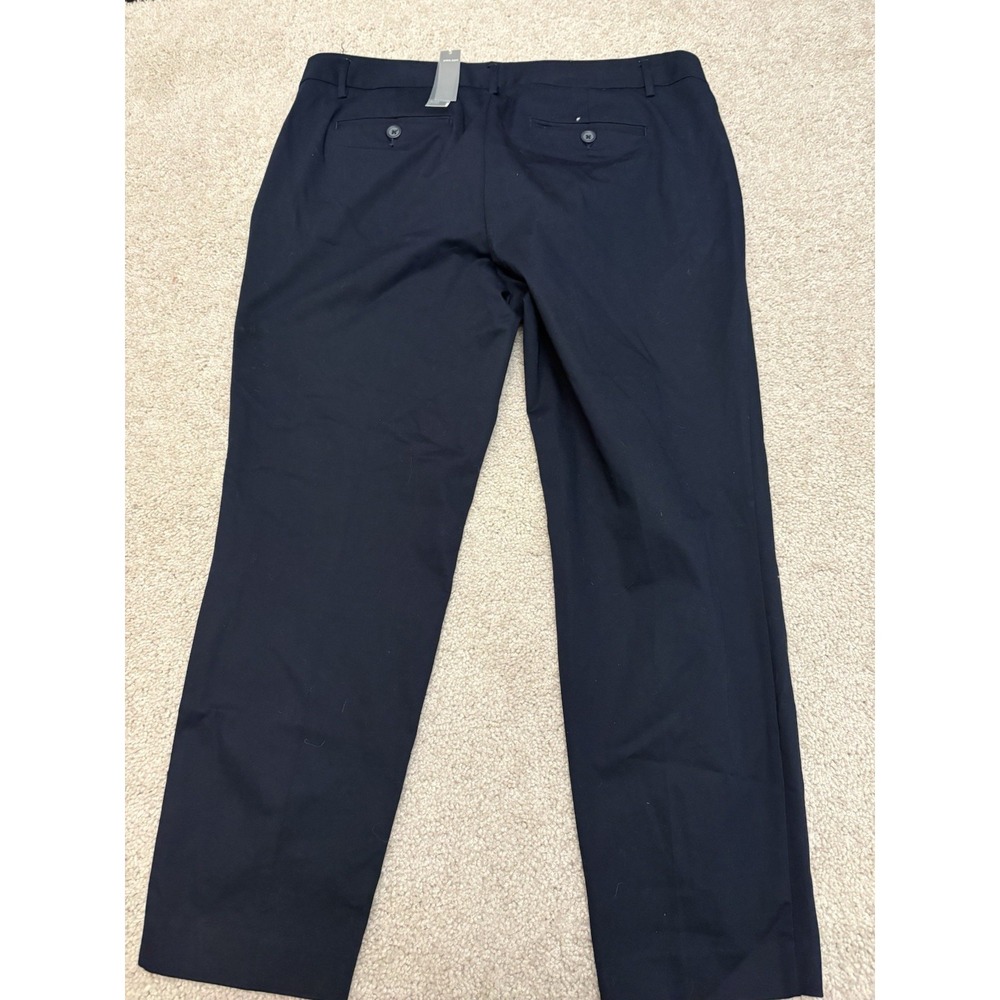 New VTG JC Penny Navy Blue Women's Chino Work Pants Size 16W - Picture 2 of 6